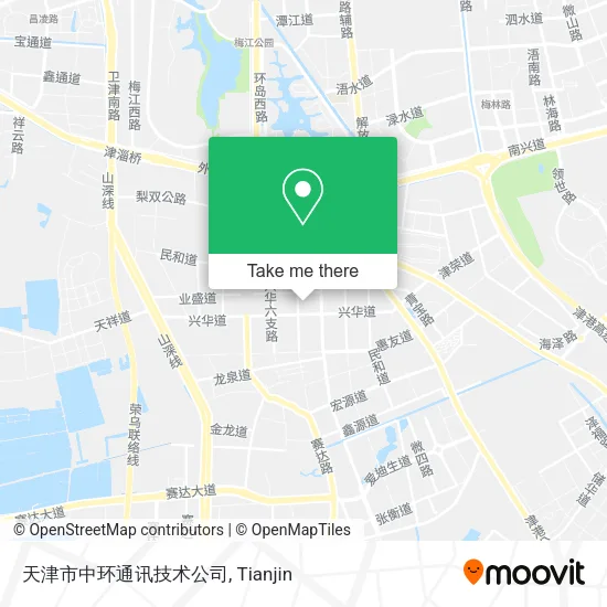 天津市中环通讯技术公司 map