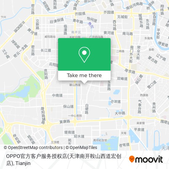 OPPO官方客户服务授权店(天津南开鞍山西道宏创店) map