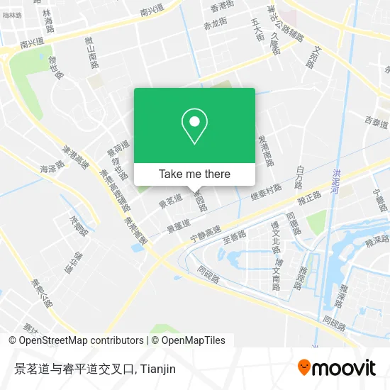 景茗道与睿平道交叉口 map