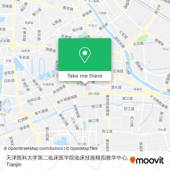 天津医科大学第二临床医学院临床技能模拟教学中心 map