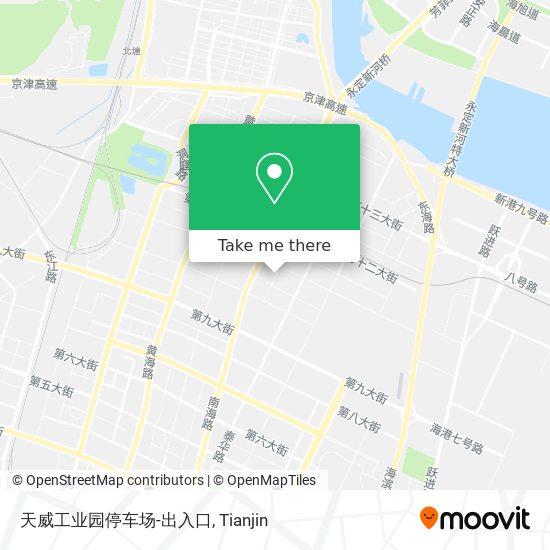 天威工业园停车场-出入口 map
