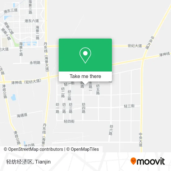 轻纺经济区 map