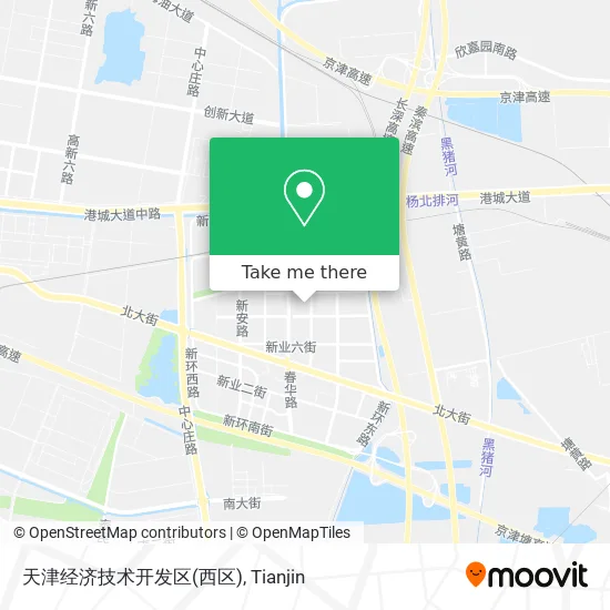 天津经济技术开发区(西区) map