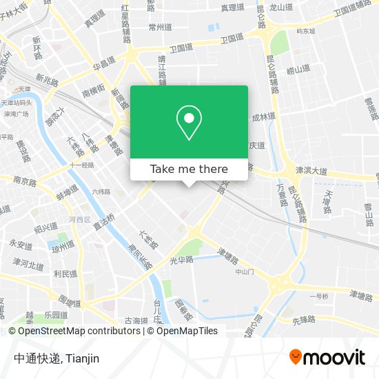 中通快递 map