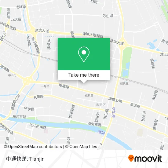 中通快递 map
