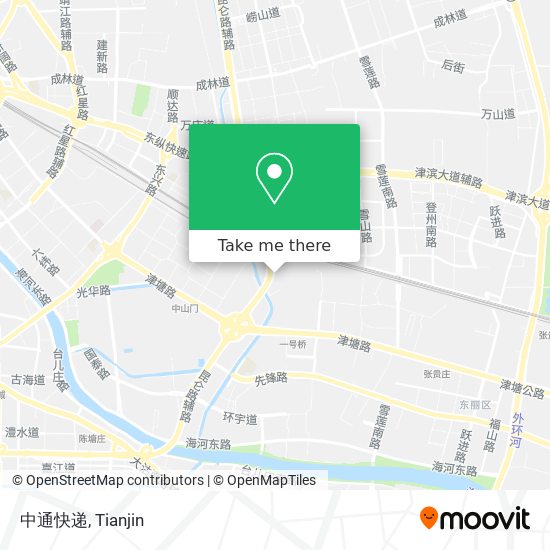 中通快递 map