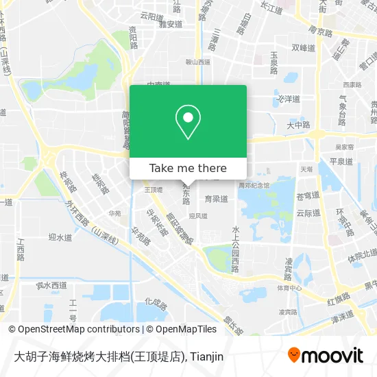 大胡子海鲜烧烤大排档(王顶堤店) map