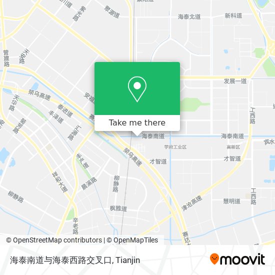 海泰南道与海泰西路交叉口 map