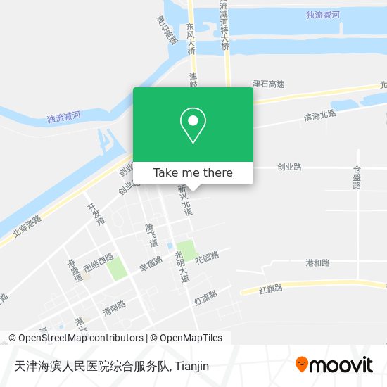 天津海滨人民医院综合服务队 map