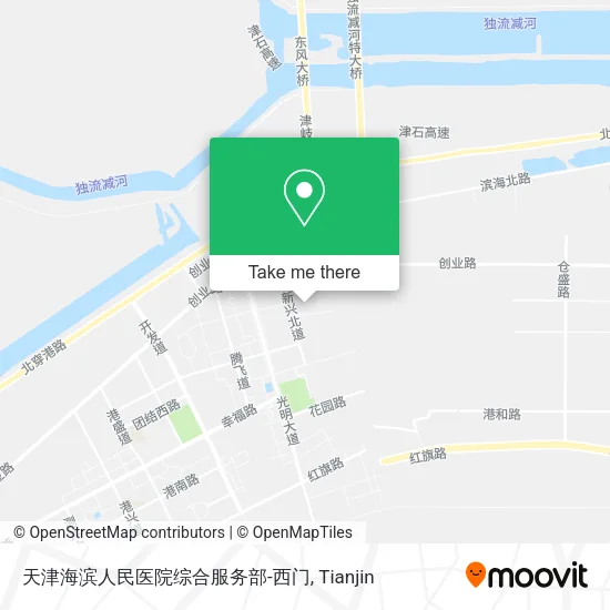 天津海滨人民医院综合服务部-西门 map