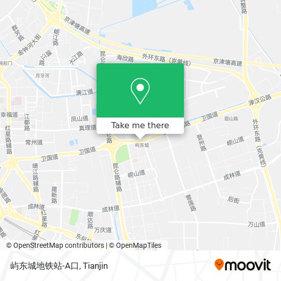 屿东城地铁站-A口 map
