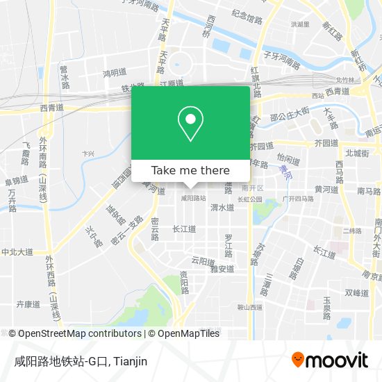 咸阳路地铁站-G口 map