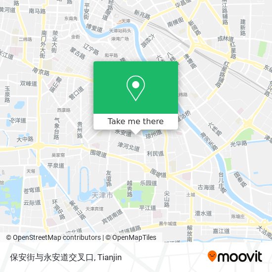 保安街与永安道交叉口 map