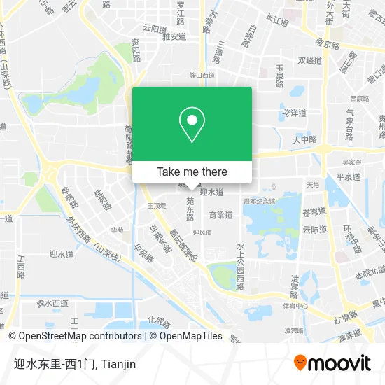 迎水东里-西1门 map