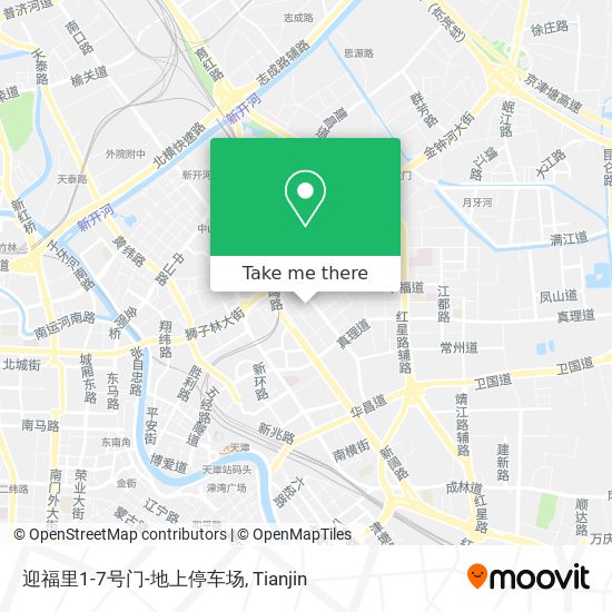迎福里1-7号门-地上停车场 map