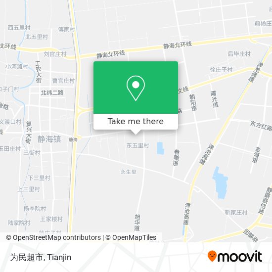 为民超市 map