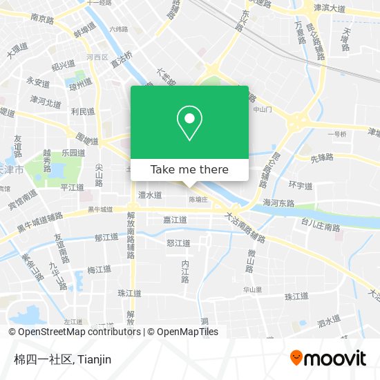 棉四一社区 map