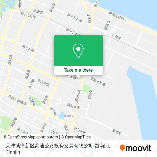 天津滨海新区高速公路投资发展有限公司-西南门 map