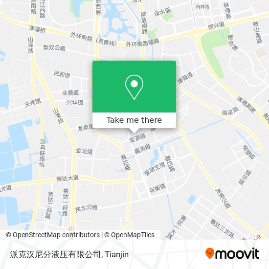 派克汉尼分液压有限公司 map