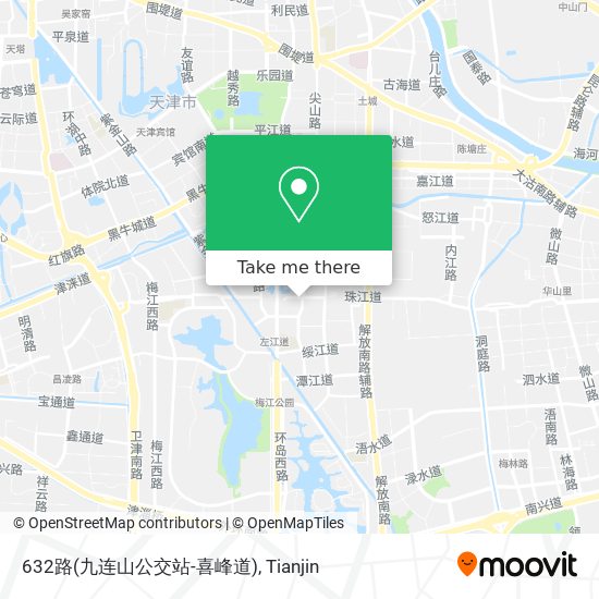 632路(九连山公交站-喜峰道) map