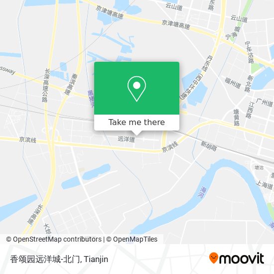 香颂园远洋城-北门 map