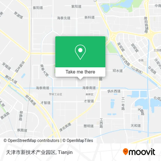 天津市新技术产业园区 map