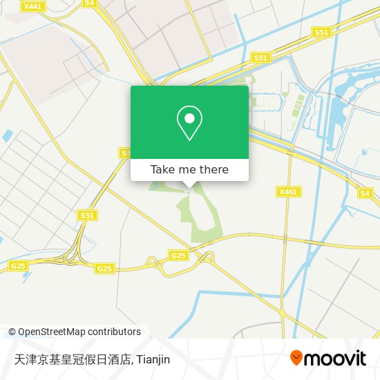 天津京基皇冠假日酒店 map