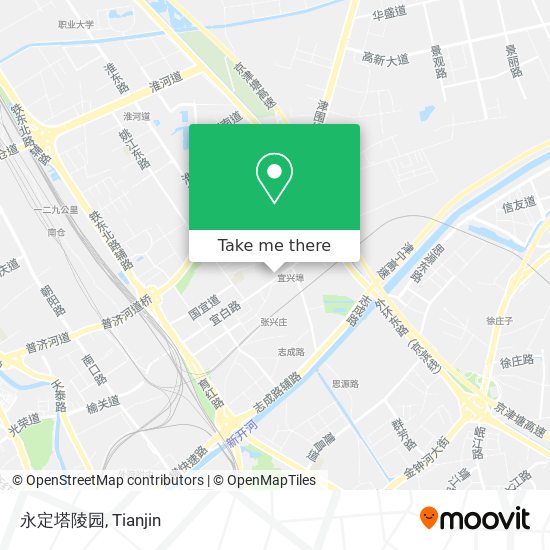 永定塔陵园 map