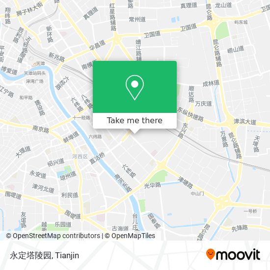 永定塔陵园 map