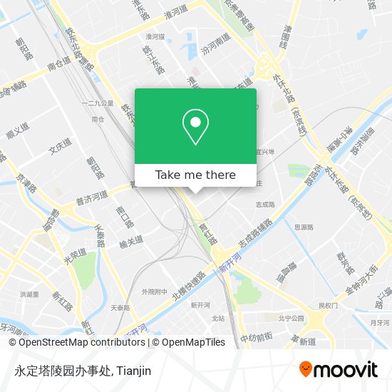 永定塔陵园办事处 map