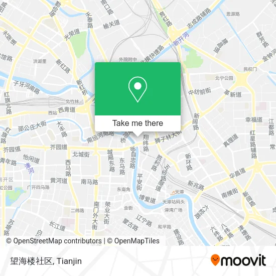 望海楼社区 map