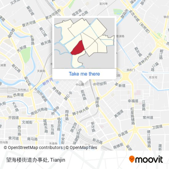 望海楼街道办事处 map