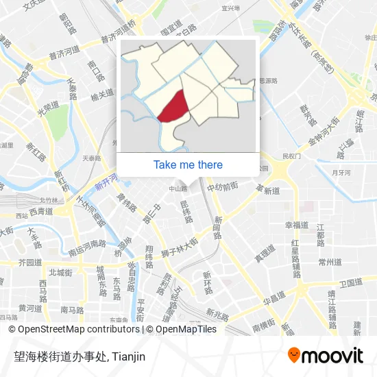 望海楼街道办事处 map