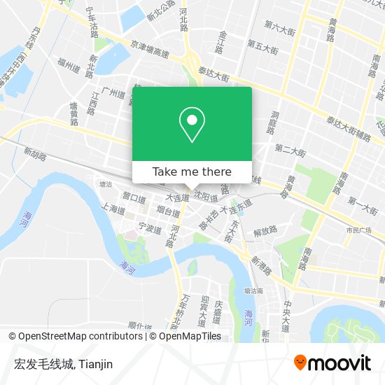 宏发毛线城 map
