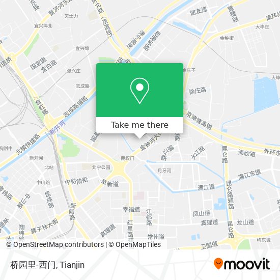 桥园里-西门 map