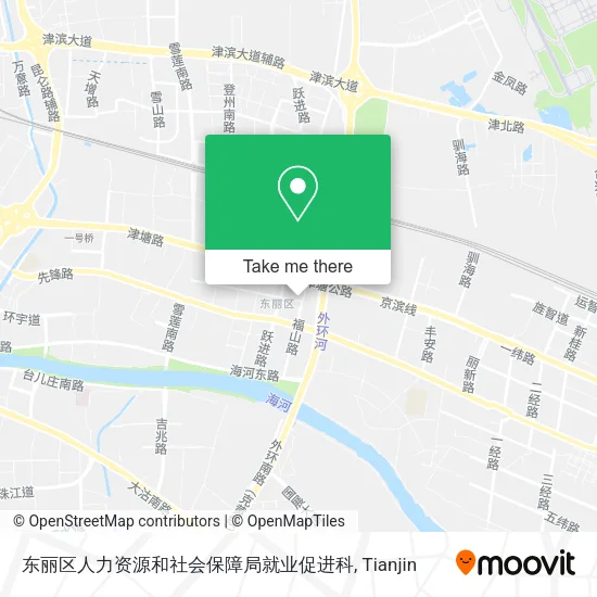 东丽区人力资源和社会保障局就业促进科 map