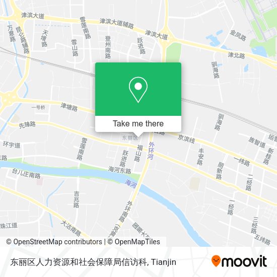 东丽区人力资源和社会保障局信访科 map
