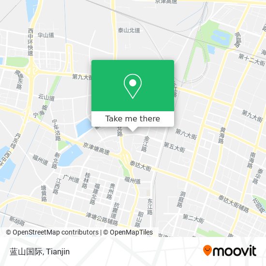 蓝山国际 map
