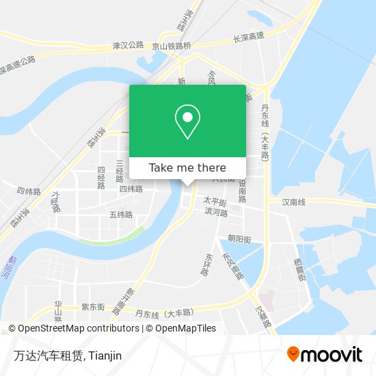 万达汽车租赁 map