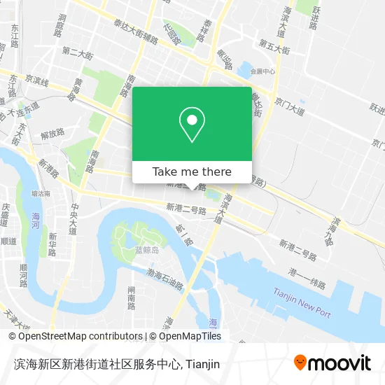 滨海新区新港街道社区服务中心 map