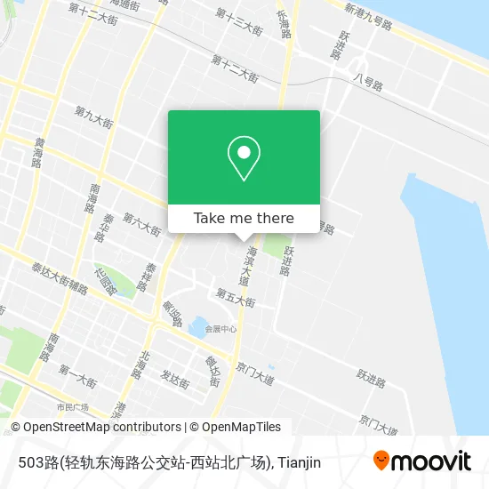 503路(轻轨东海路公交站-西站北广场) map