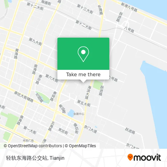 轻轨东海路公交站 map