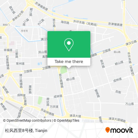 松风西里8号楼 map