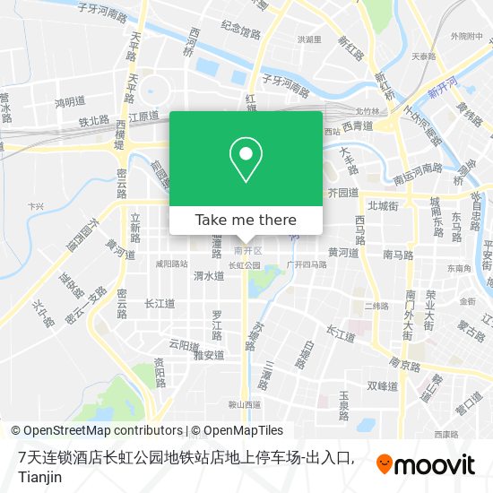 7天连锁酒店长虹公园地铁站店地上停车场-出入口 map