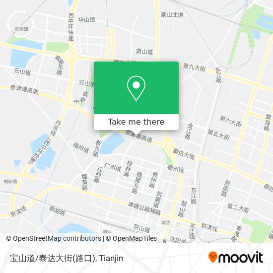 宝山道/泰达大街(路口) map