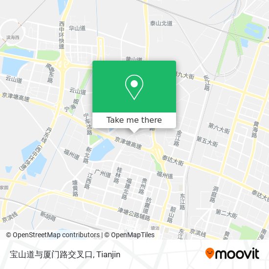 宝山道与厦门路交叉口 map