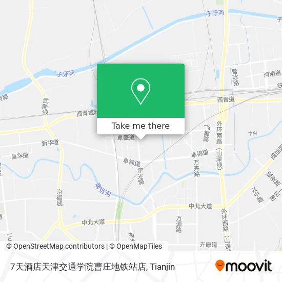 7天酒店天津交通学院曹庄地铁站店 map