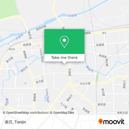 谢庄 map