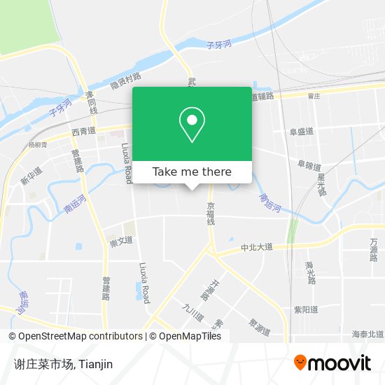 谢庄菜市场 map