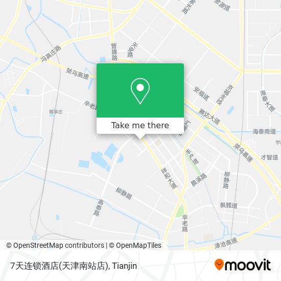 7天连锁酒店(天津南站店) map